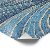 Beagle dog with starry sky and water 002 poster (Ecke)