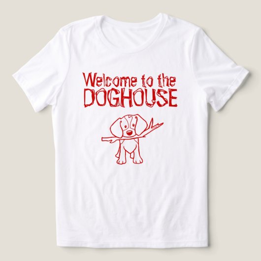 Beagle Doghouse T - Shirt (Design Vorderseite)