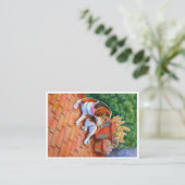 Beagle - doppelseitige ACEO-Druckschrift Visitenkarte (Stehend Vorderseite)