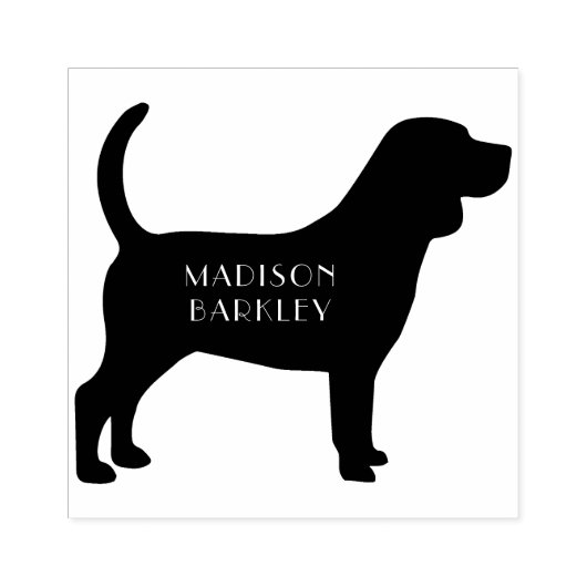 Beagle Doppy Gummistempel (Prägung)