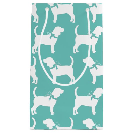 Beagle Doppy Kleine Geschenktüte (Vorderseite)