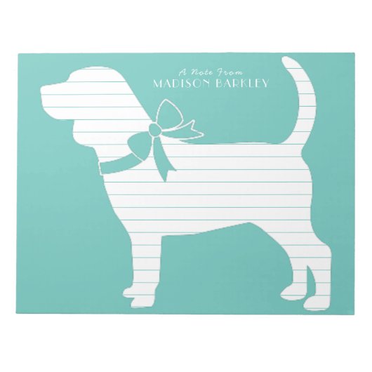 Beagle Doppy Notizblock (Vorderseite)