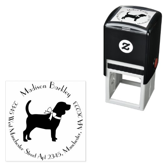 Beagle Doppy Permastempel (Beispiel)