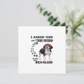 Beagle Dovers Lovers / Funny Beagle (Stehend Vorderseite)