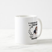 Beagle Dovers Lovers / Funny Beagle Kaffeetasse (VorderseiteRechts)