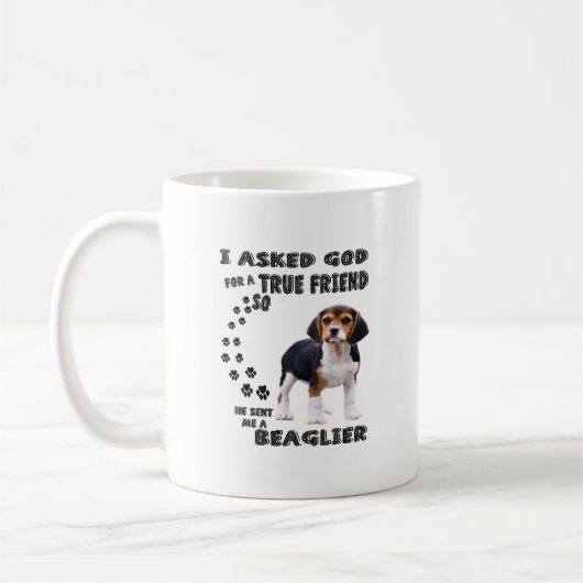 Beagle Dovers Lovers / Funny Beagle Kaffeetasse (Links)