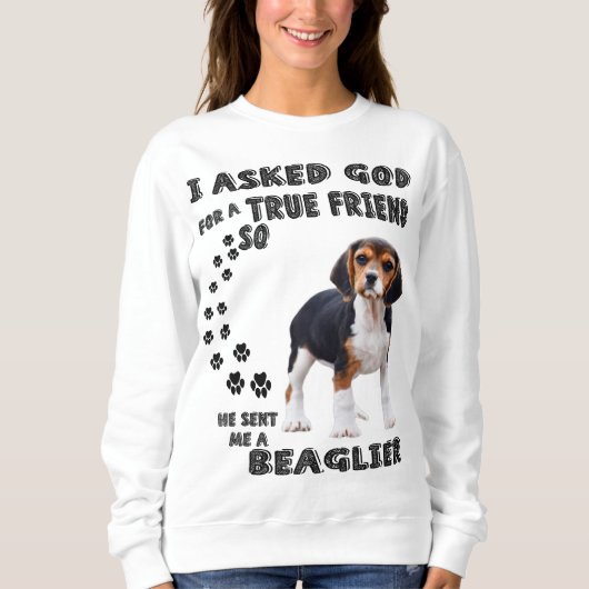 Beagle Dovers Lovers / Funny Beagle Sweatshirt (Vorderseite)