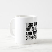 Beagle Downer Coffee Lover Funny Kaffeetasse (Vorderseite Links)