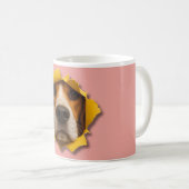 Beagle durch Papier Kaffeetasse (VorderseiteRechts)