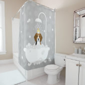 Beagle Duschvorhang (Beispiel)