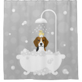 Beagle Duschvorhang (Vorderseite)