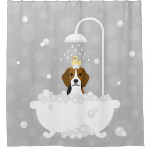 Beagle-Duschvorhang Duschvorhang