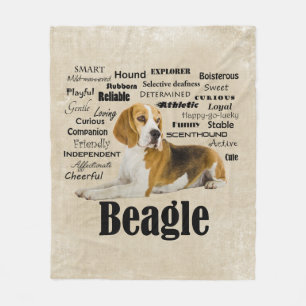 Beagle-Eigenschaften Fleecedecke