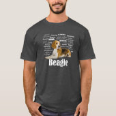Beagle-Eigenschaften T-Shirt (Vorderseite)