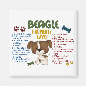 Beagle-Eigenschaftengesetze 4 Magnet (Vorne)