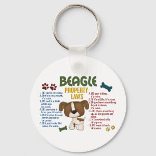 Beagle-Eigenschaftengesetze 4 Schlüsselanhänger