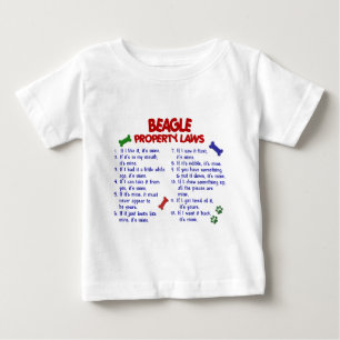 BEAGLE Eigentums-Gesetze 2 Baby T-shirt