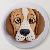 Beagle Ein köstliches Keks Inspiriert Button (Vorderseite)