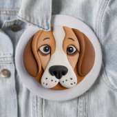 Beagle Ein köstliches Keks Inspiriert Button (Beispiel)