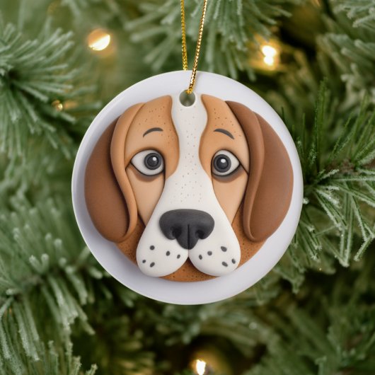 Beagle Ein köstliches Keks Inspiriert Keramik Ornament (Baum)