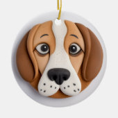 Beagle Ein köstliches Keks Inspiriert Keramik Ornament (Vorne)
