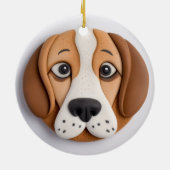 Beagle Ein köstliches Keks Inspiriert Keramik Ornament (Hinten)