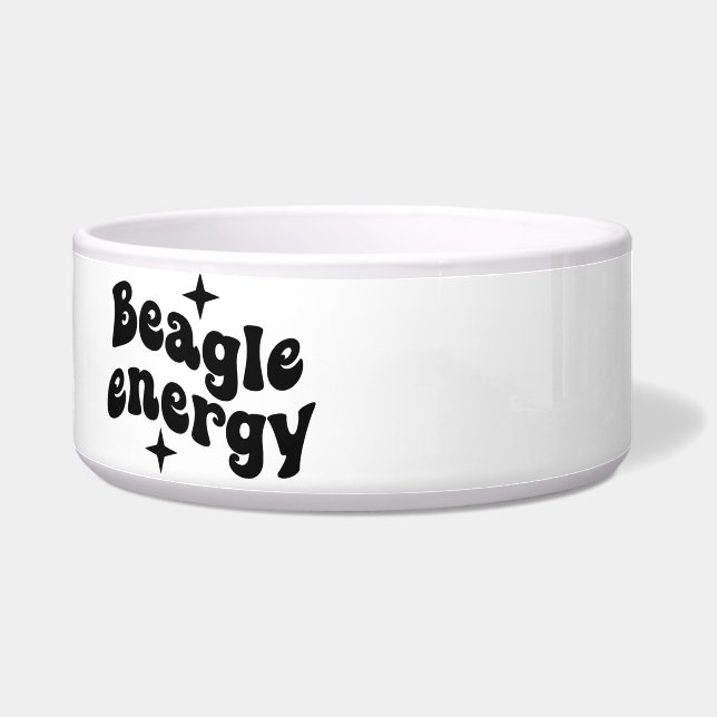 Beagle Energy Keramik Dog Bowl Napf (Links)