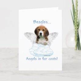 Beagle-Engel Feiertagskarte