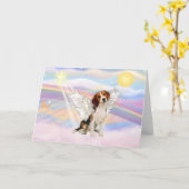 Beagle Engel Karte (Gelbe Blume)