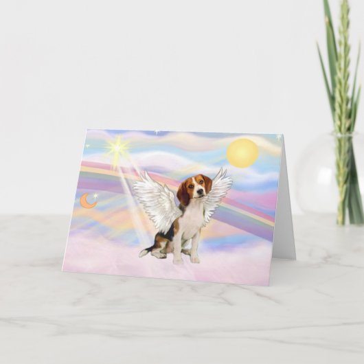 Beagle Engel Karte (Vorderseite)