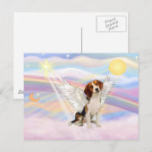 Beagle Engel Postkarte (Vorne/Hinten)