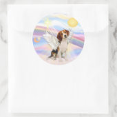 Beagle Engel Runder Aufkleber (Tasche)