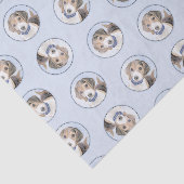 Beagle Englisch Malerei Tri Tricolor Niedliche Dog Seidenpapier (Ausschnitt)