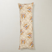 Beagle Englisch Malerei Tri Tricolor Niedliche Dog Seitenschläferkissen (Rückseite (Vertikal))