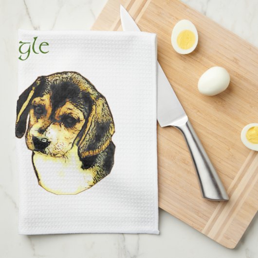 Beagle Erbe der Liebe Handtuch (Viertel Falte)