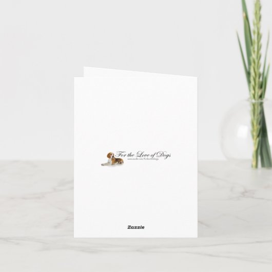 Beagle Erntedank Feiertagskarte (Rückseite)