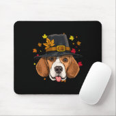 Beagle Erntedank Pilgris Türkei Tag Herbst Herbst Mousepad (Mit Mouse)