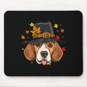 Beagle Erntedank Pilgris Türkei Tag Herbst Herbst Mousepad