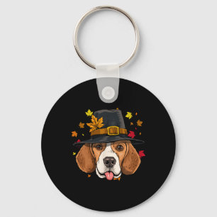 Beagle Erntedank Pilgris Türkei Tag Herbst Herbst Schlüsselanhänger