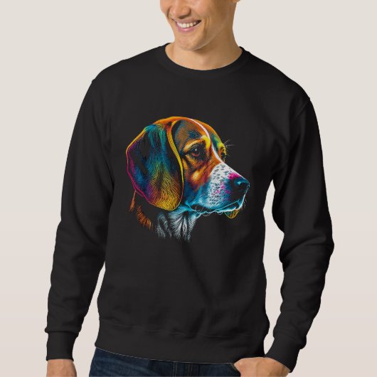 Beagle Face For Dog Owners Sweatshirt (Vorderseite)