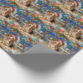 Beagle Feiertag Backen: Feierliche Weihnachten Geschenkpapier (Ecke)