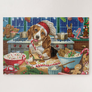 Beagle Feiertag Backen: Feierliche Weihnachten Puzzle