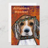 Beagle Feiertagskarte (Vorne/Hinten)