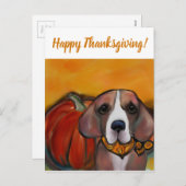 BEAGLE FEIERTAGSPOSTKARTE (Vorne/Hinten)