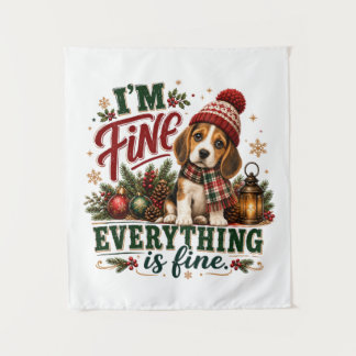 Beagle Fein Alles Ist Fein Wandteppich