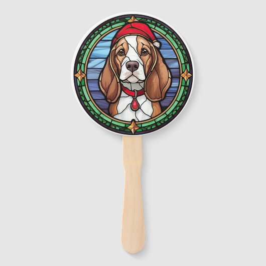 Beagle Festgläser Weihnachten Fächer (Rückseite)