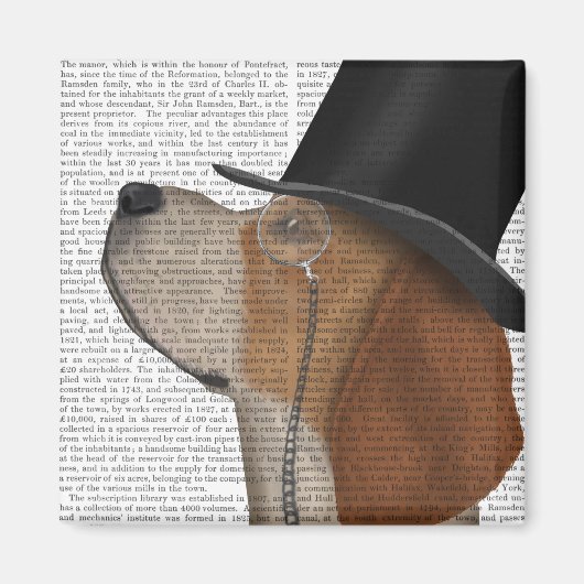 Beagle, Festhund und Hut Magnet (Vorne)