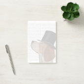 Beagle, Festhund und Hut Post-it Klebezettel (Büro)