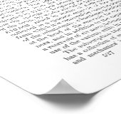 Beagle, Festhund und Hut Poster (Ecke)