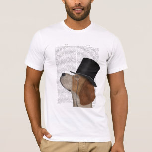 Beagle, Festhund und Hut T-Shirt